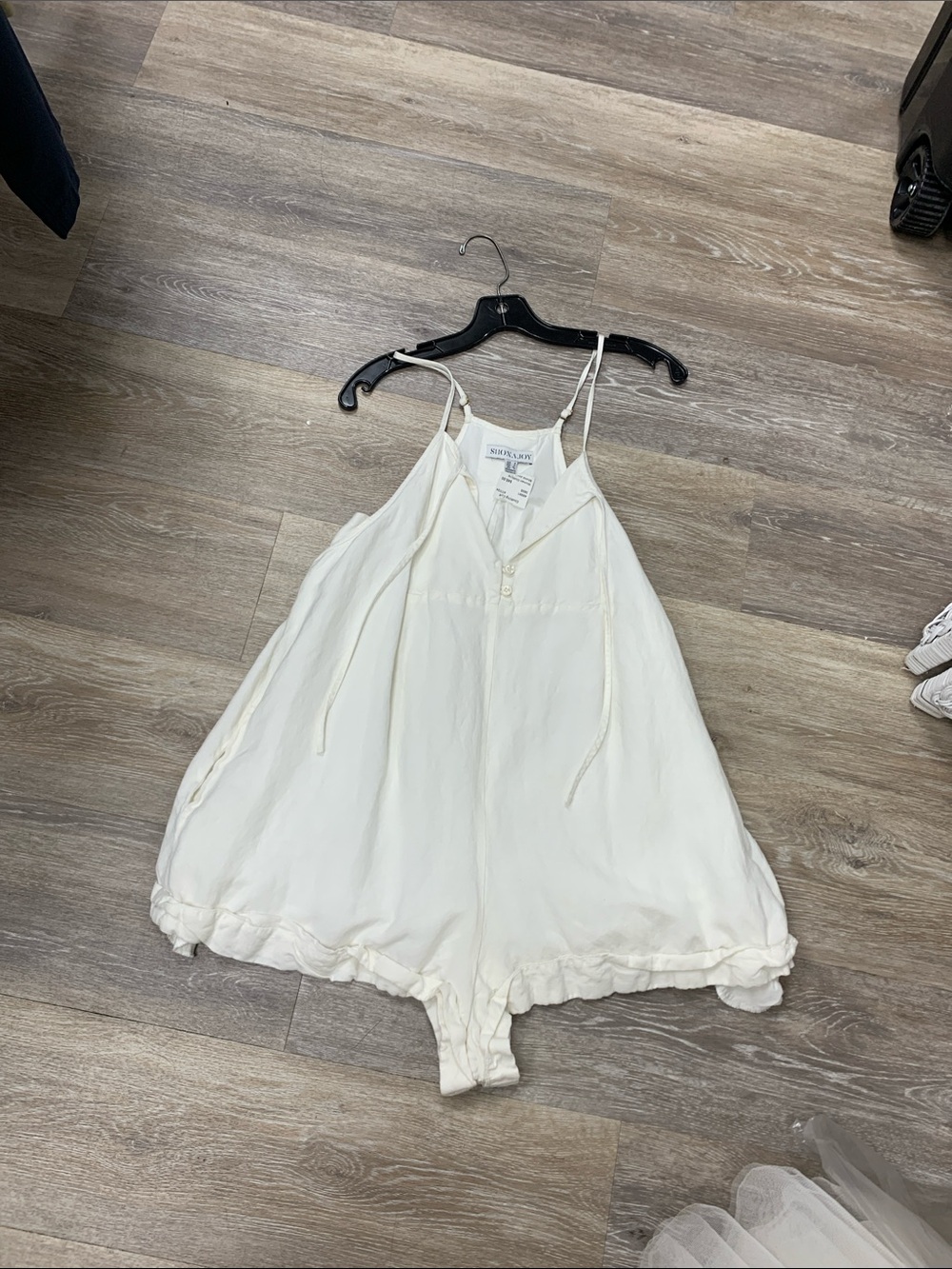Shona Joy Cream Girls' Summer Romper Dress